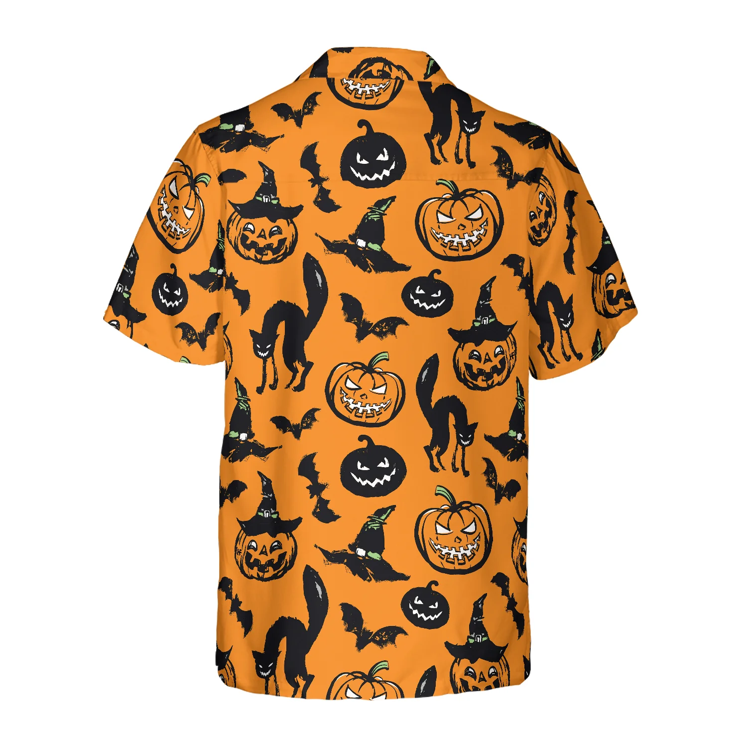 Halloween Pattern Hawaiian Shirt Aloha Shirt For Men and Women