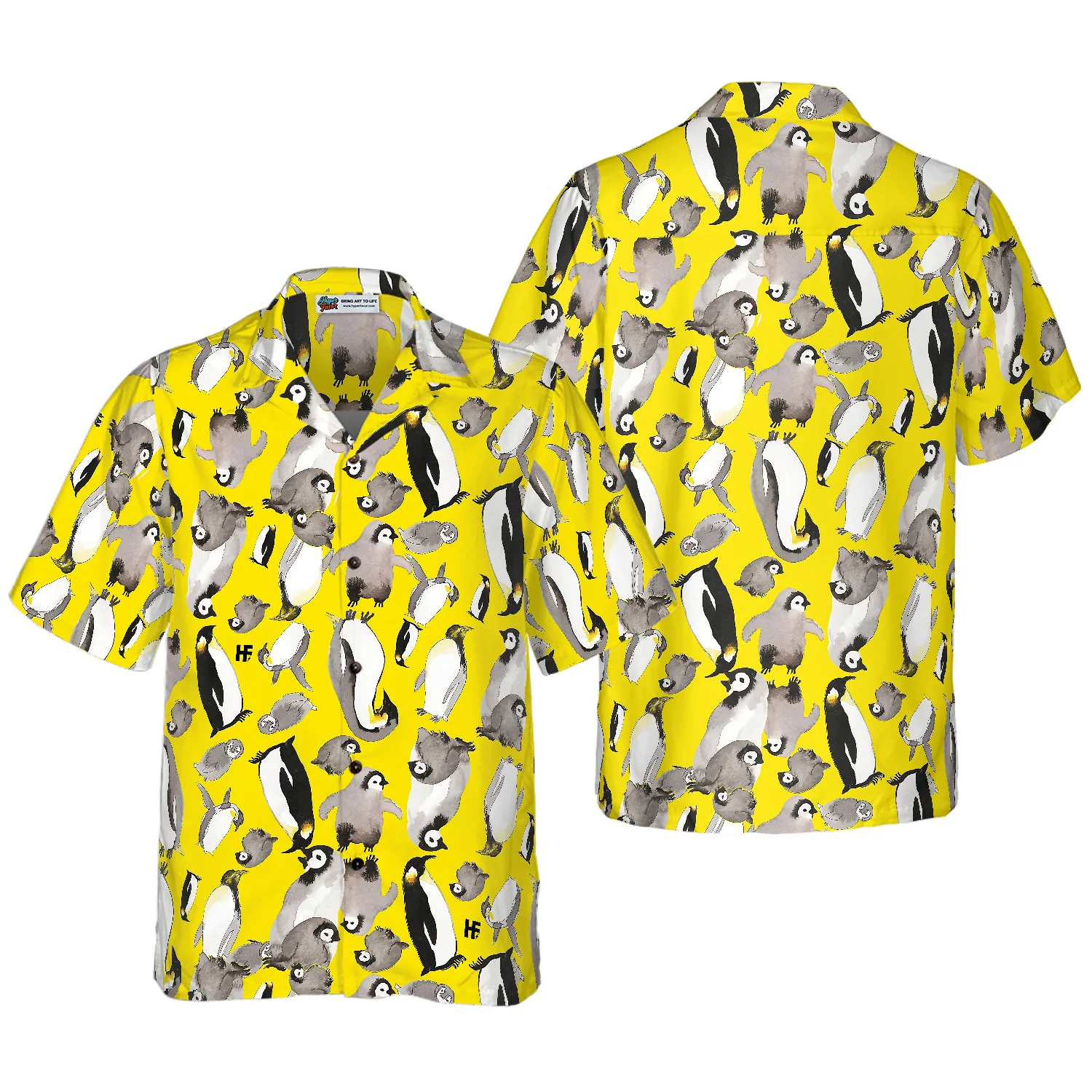 Penguin Family Hawaiian Shirt Aloha Shirt For Men and Women