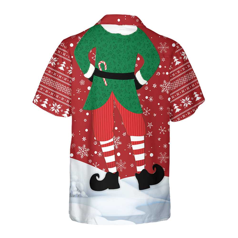 Unique Christmas Elf Costume Design Hawaiian Shirt Funny Elf Christmas Shirt Best Xmas Gift Idea Aloha Shirt For Men and Women