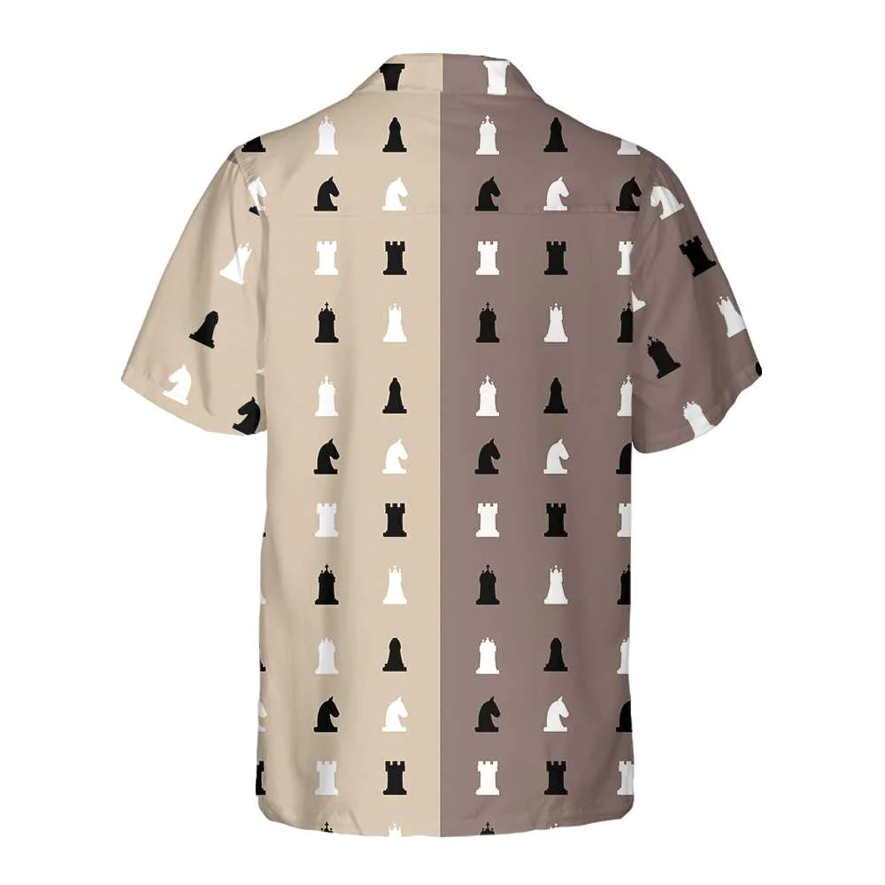 Chess Pattern Patchwork Hawaiian Shirt Aloha Shirt For Men and Women