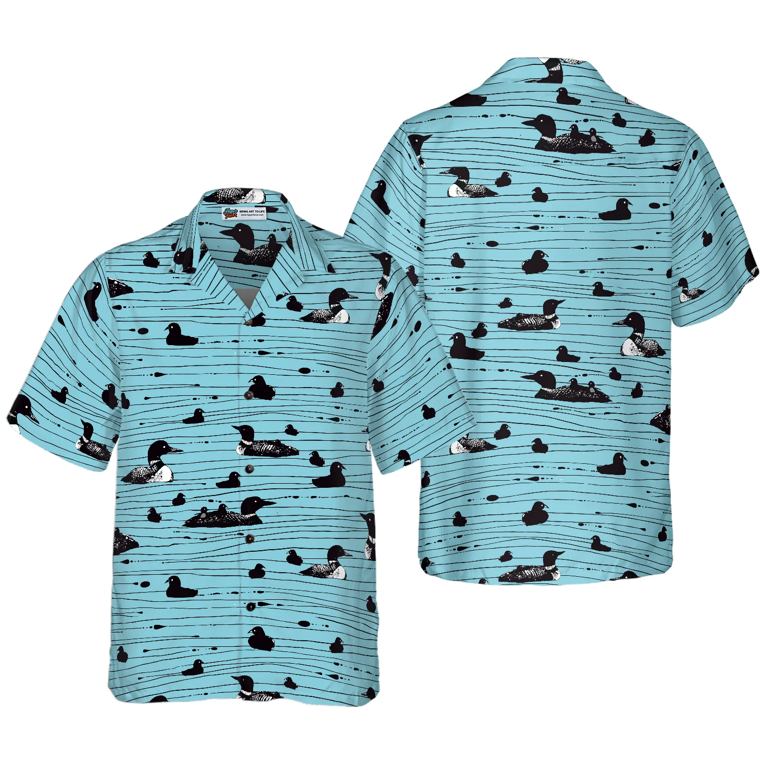 Duck Pattern Hawaiian Shirt Aloha Shirt For Men and Women