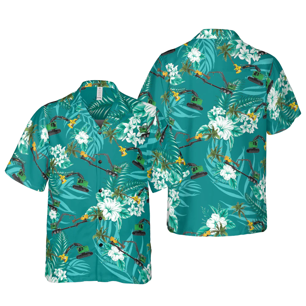 Gus Runde Teal Hawaiian Shirt Aloha Shirt For Men and Women