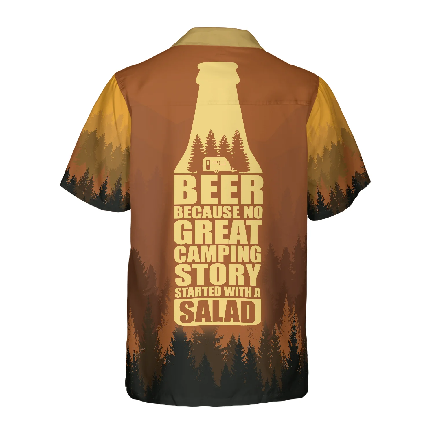 Beer Because No Great Campers Story With A Salad Hawaiian Shirt Aloha Shirt For Men and Women