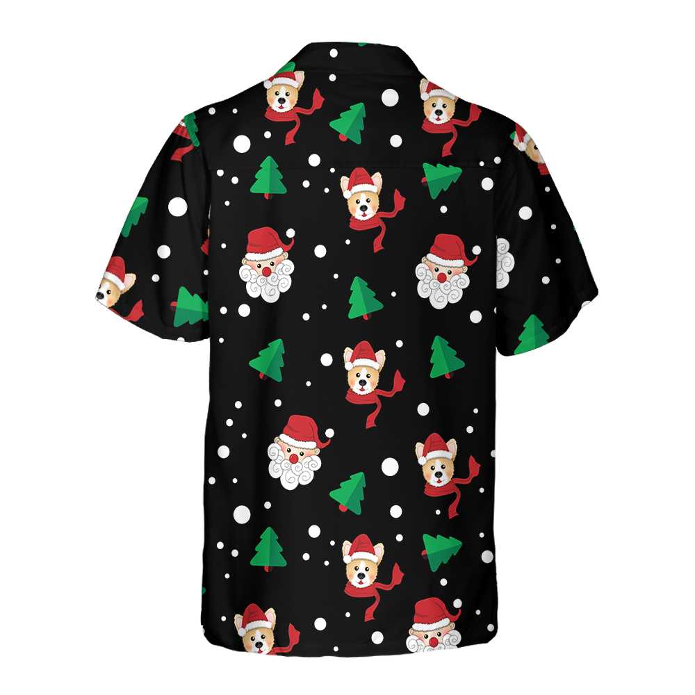 Santa Claus  Corgi Hawaiian Shirt Funny Christmas Corgi Shirt Best Christmas Gift Idea Aloha Shirt For Men and Women