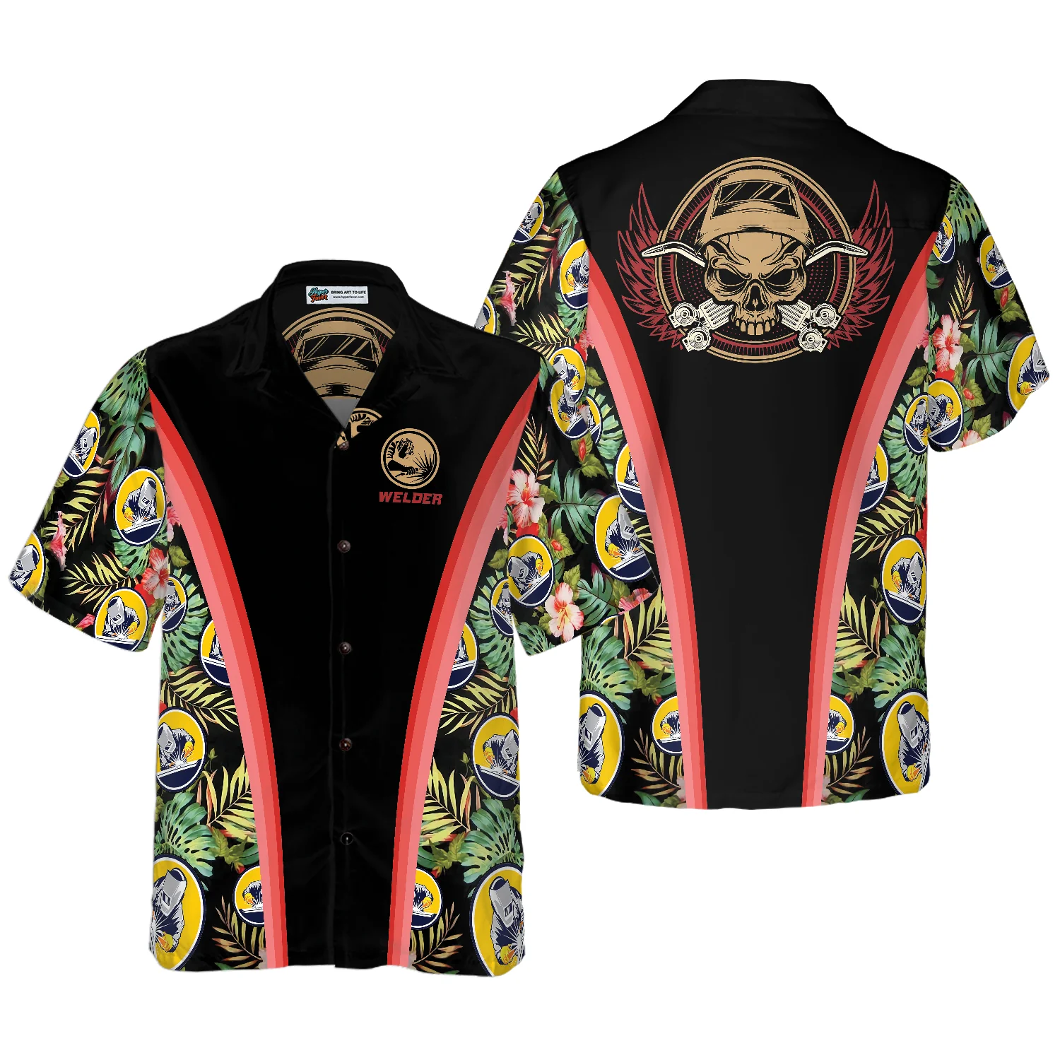 Welder Tropical Hawaiian Shirt Aloha Shirt For Men and Women