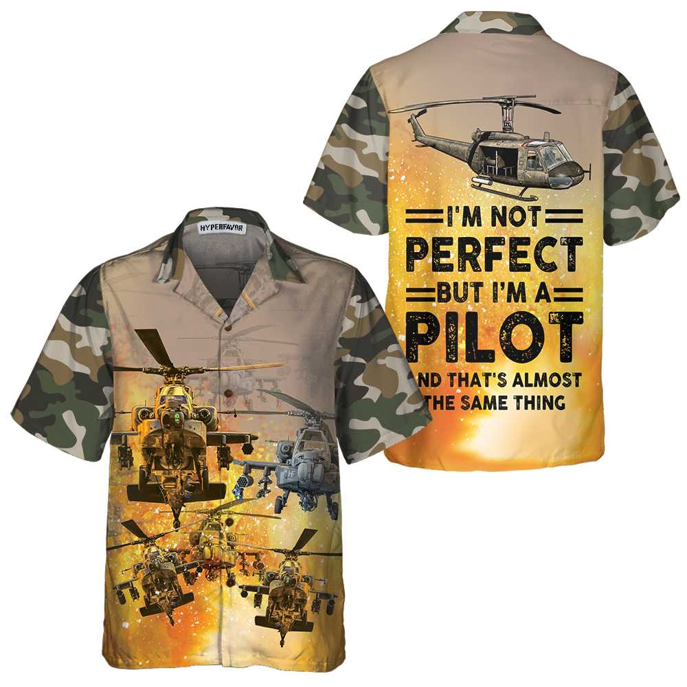 Helicopter Pilot Hawaiian Shirt Helicopter Shirt Hawaiian Shirt With Helicopter Aloha Shirt For Men and Women