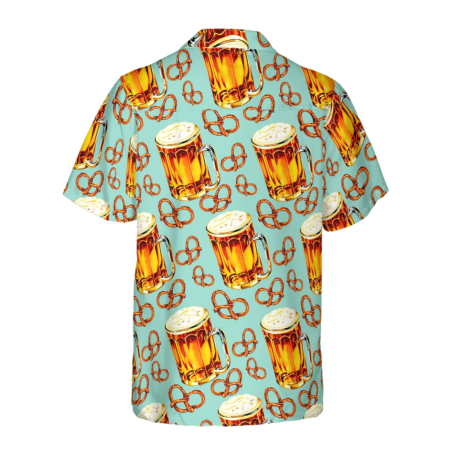 Beer  Pretzel Shirt Hawaiian Shirt Aloha Shirt For Men and Women