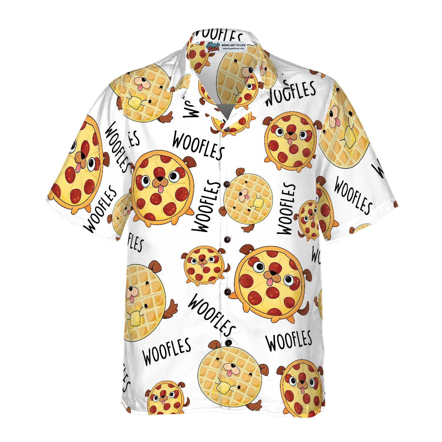 Woofles Pizza And Cake Hawaiian Shirt Aloha Shirt For Men and Women