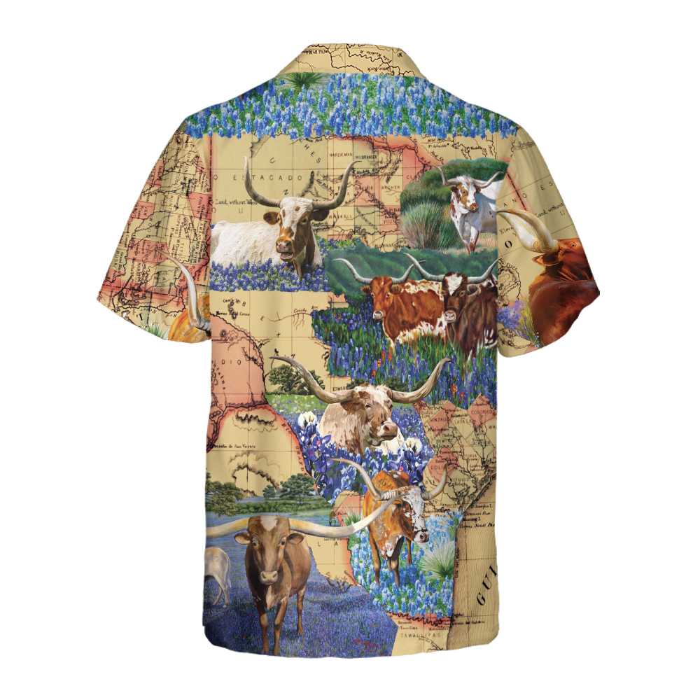 Texas Longhorn Hawaiian Shirt Unique Texas Shirt Gift For Texas Lovers Aloha Shirt For Men and Women