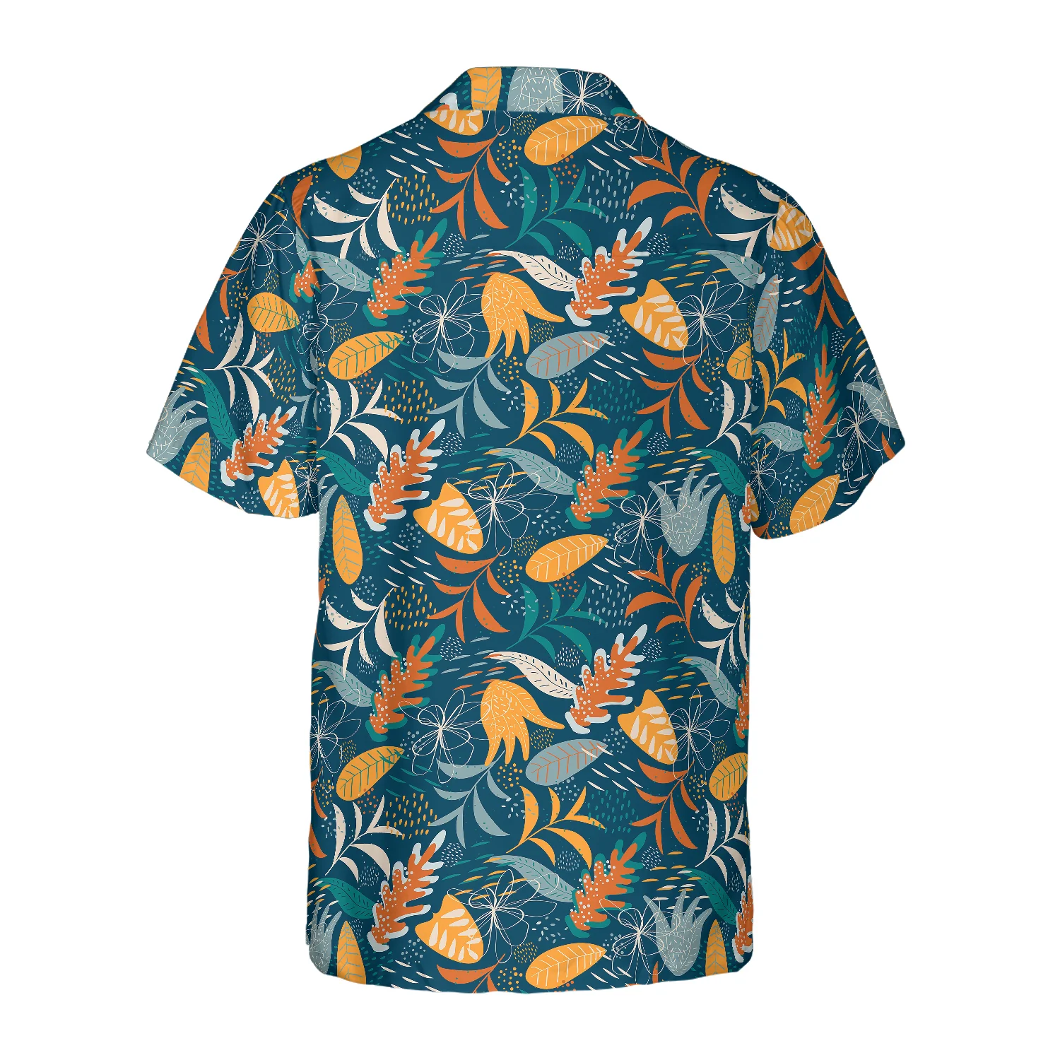 Tropical Modern Floral Hawaiian Shirt Aloha Shirt For Men and Women