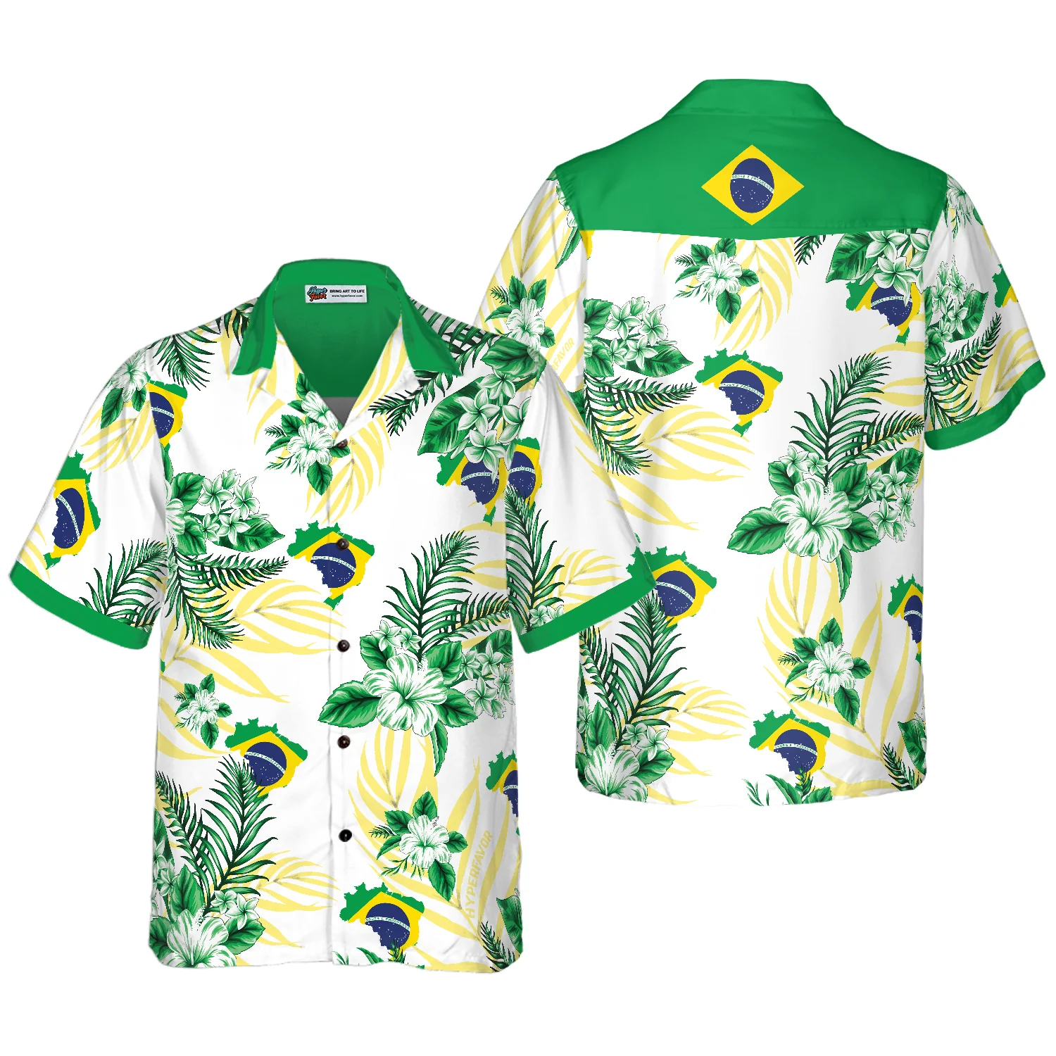 Brazil Proud Hawaiian Shirt Aloha Shirt For Men and Women