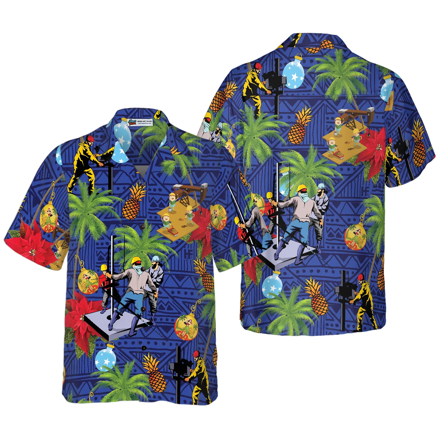 Oil Field Life Hawaiian Shirt Aloha Shirt For Men and Women