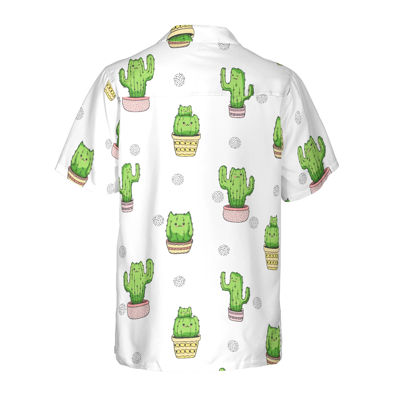 Cactus Cats Hawaiian Shirt Aloha Shirt For Men and Women