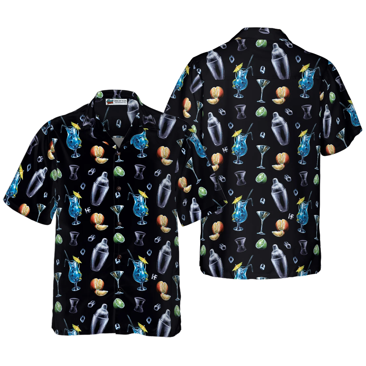 Bartender Cocktail Party Hawaiian Shirt Aloha Shirt For Men and Women