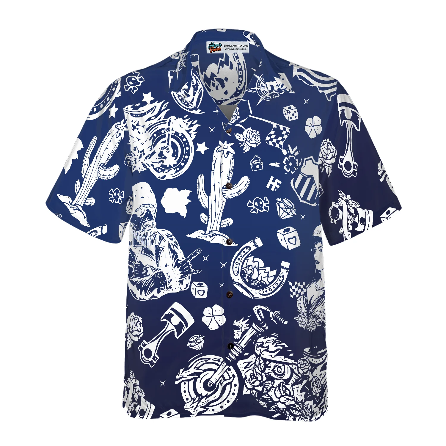 Motorbike Lover Motorcyle Hawaiian Shirt Motorcycle Shirts Aloha Shirt For Men and Women