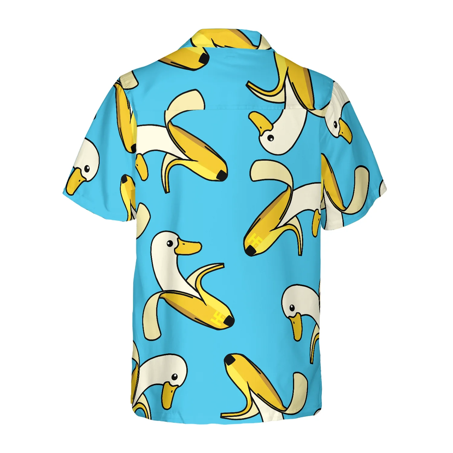 Funny Cute Banana Duck Hawaiian Shirt Aloha Shirt For Men and Women