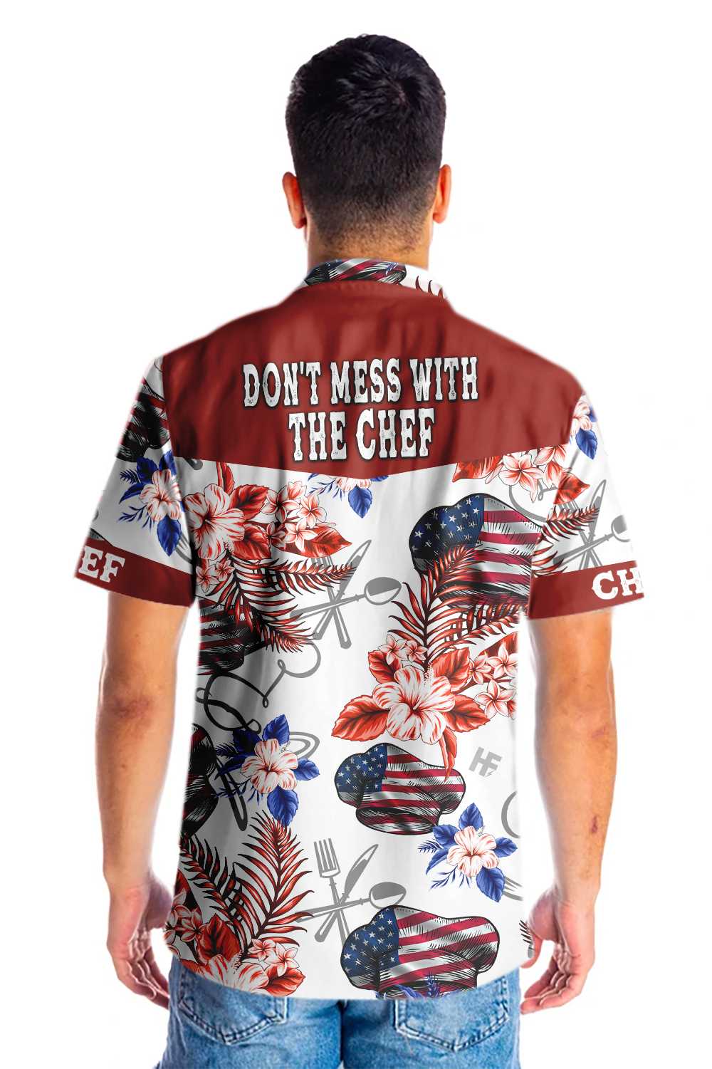 American Flag Chef Hawaiian Shirt Aloha Shirt For Men and Women