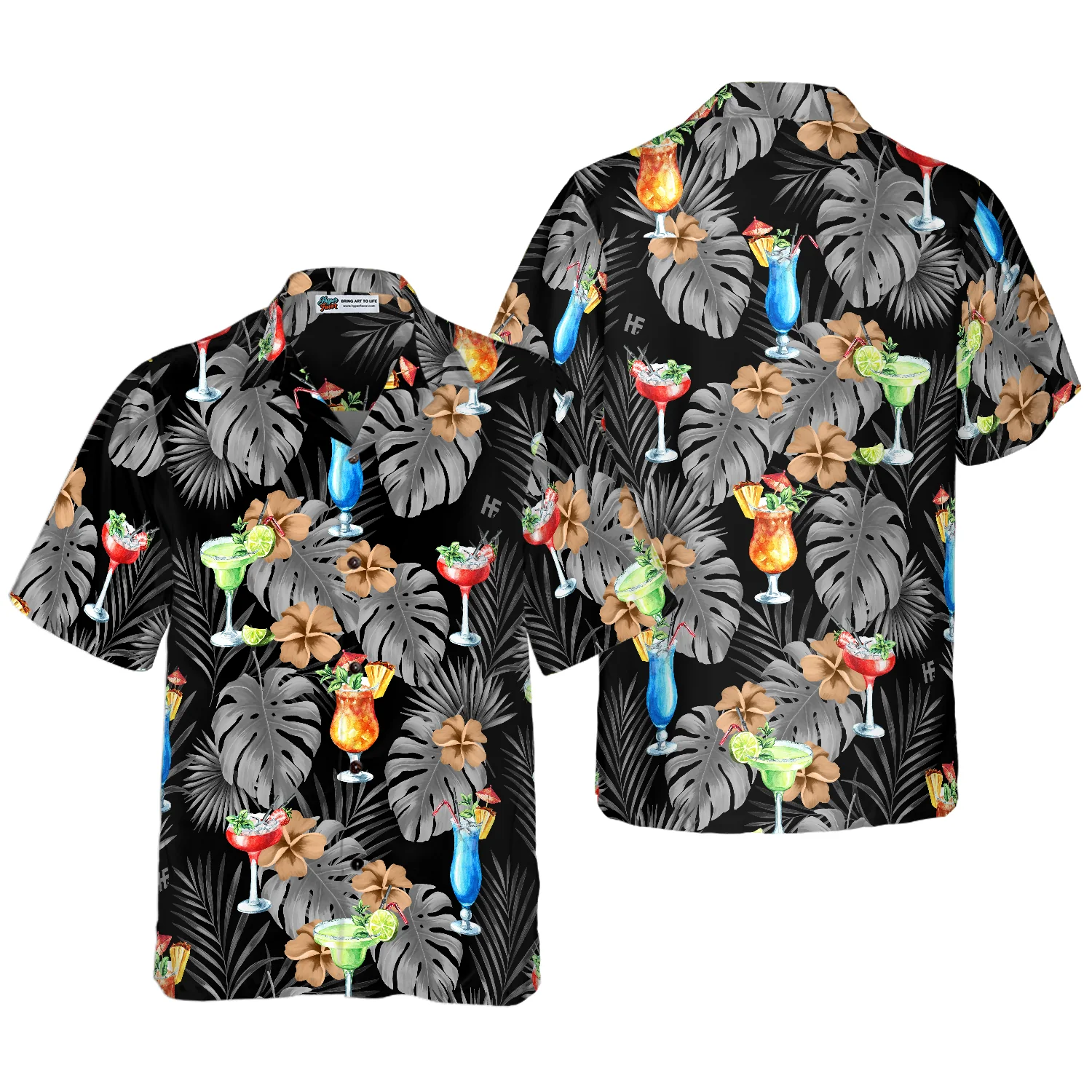 COCKTAIL Hawaiian Shirt Aloha Shirt For Men and Women