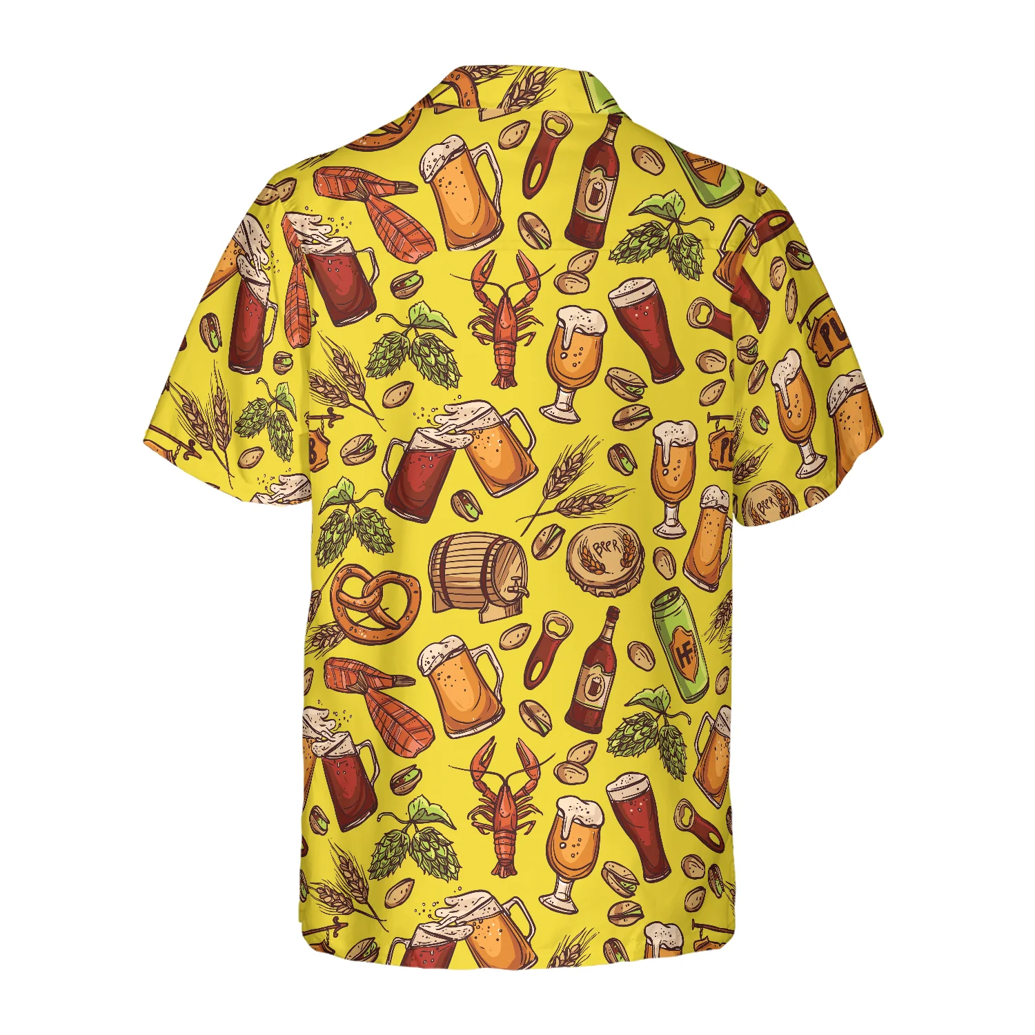 Beer Yellow Hawaiian Shirt Hawaiian Shirt Aloha Shirt For Men and Women