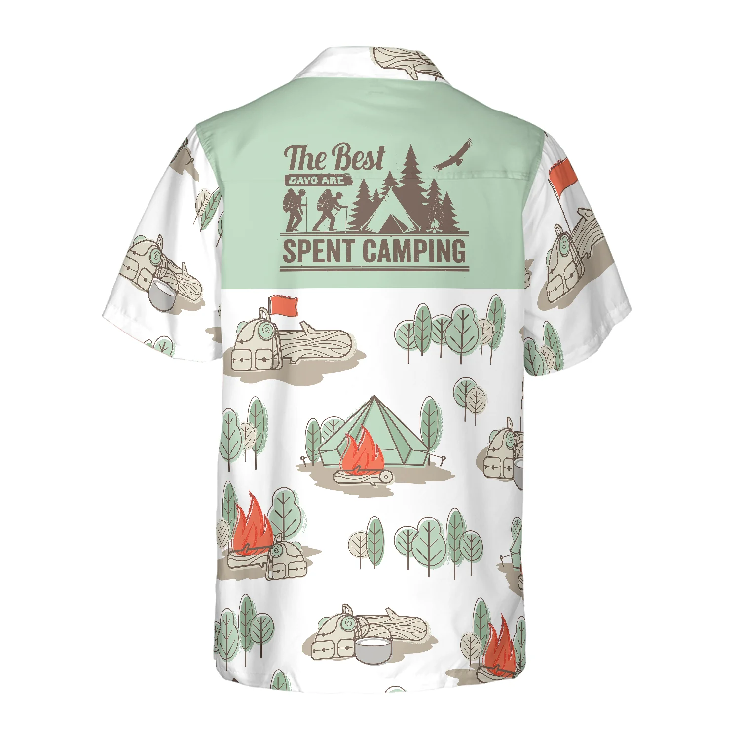 The Best Days Are Spent Camping Hawaiian Shirt Aloha Shirt For Men and Women