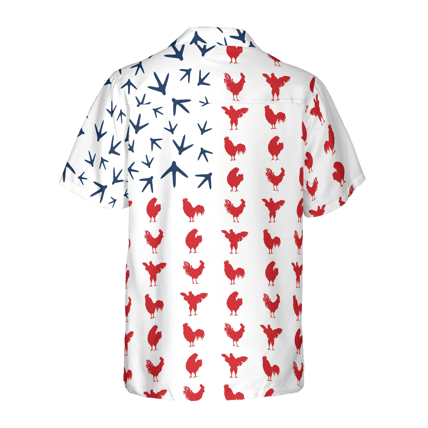 Rooster American Flag V2 Hawaiian Shirt Aloha Shirt For Men and Women