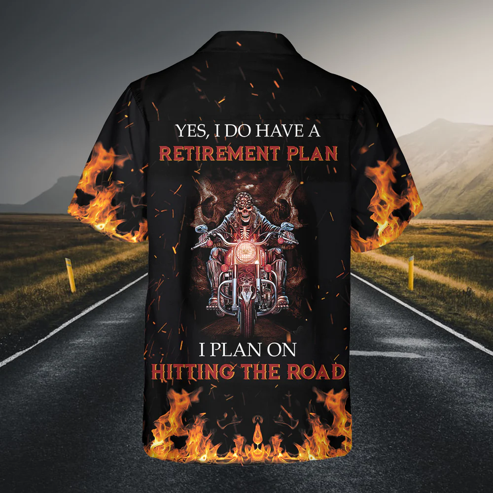 Biker Retirement Plan Hawaiian Shirt Unique Motocycle Shirt Best Gift For Bikers Aloha Shirt For Men and Women