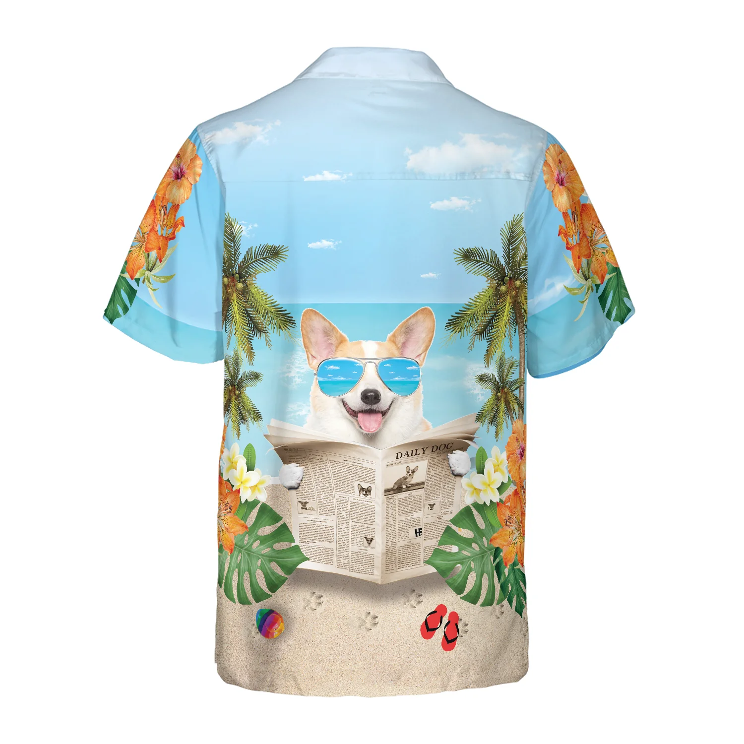 Corgi Wears Sunglasses Hawaiian Shirt Aloha Shirt For Men and Women