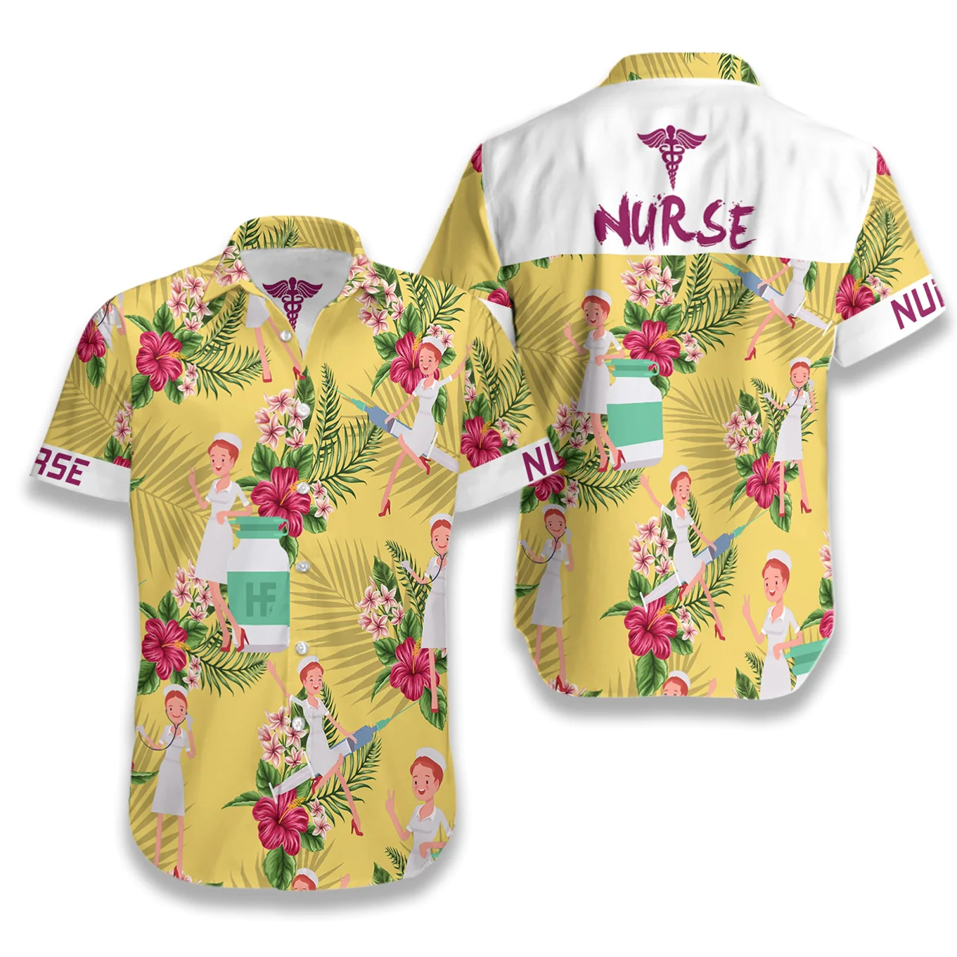 Nurse Hawaiian Shirt Aloha Shirt For Men and Women