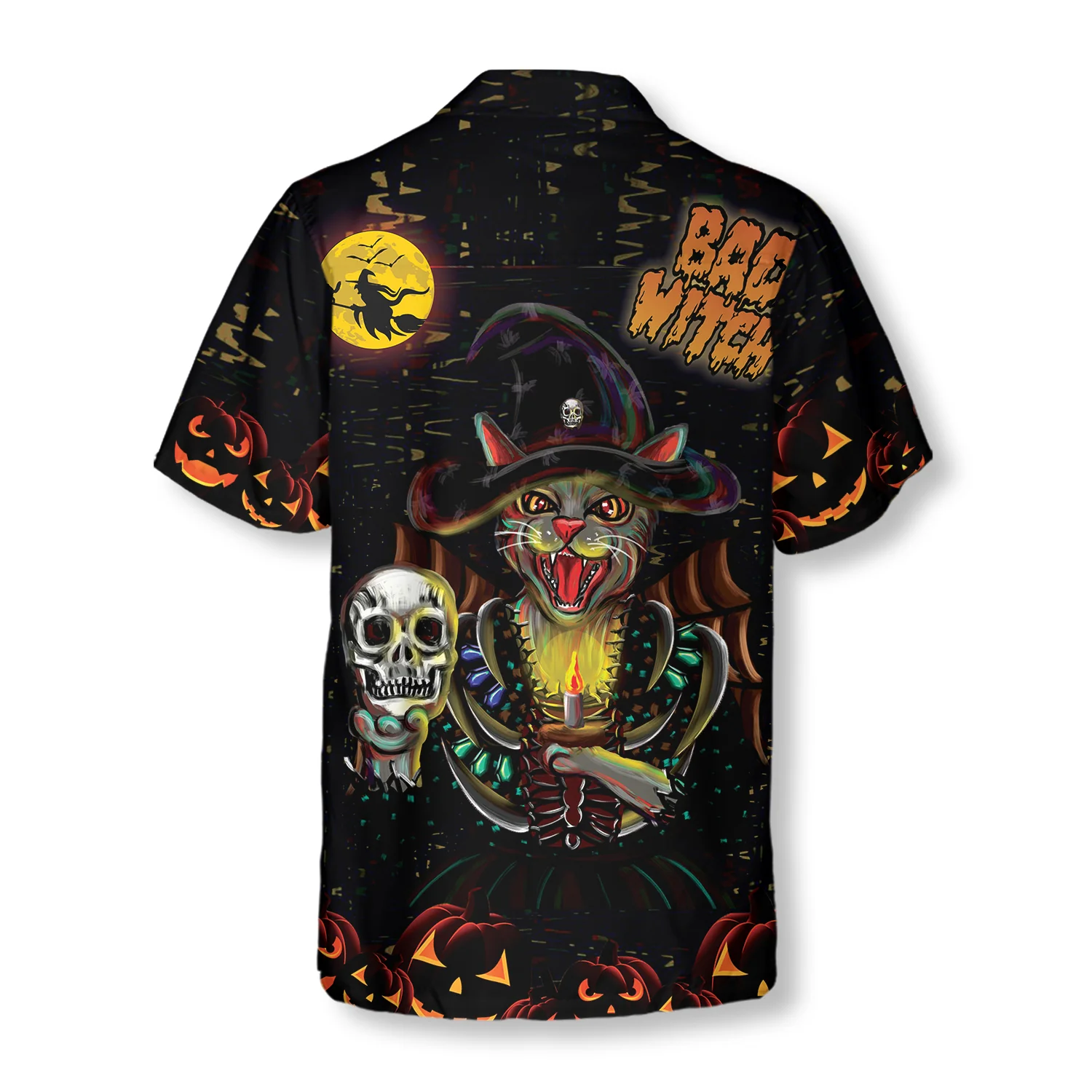 Im A Bad Witch Cat Hawaiian Shirt Aloha Shirt For Men and Women