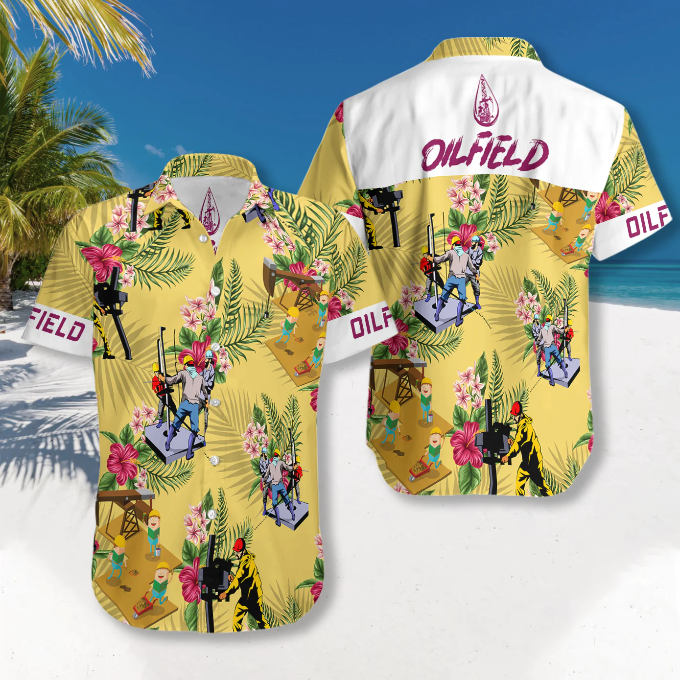 OILFIELD Hawaiian Shirt Aloha Shirt For Men and Women