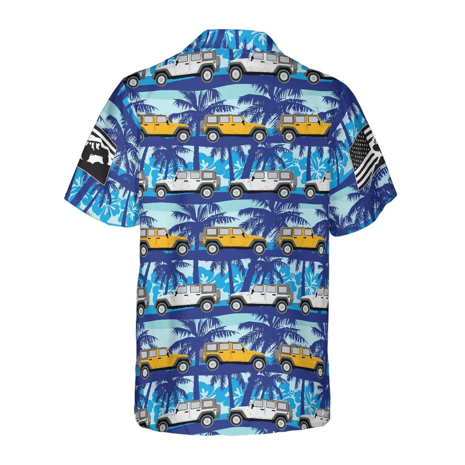 Tropical Blue Jeep Hawaiian Shirt Aloha Shirt For Men and Women