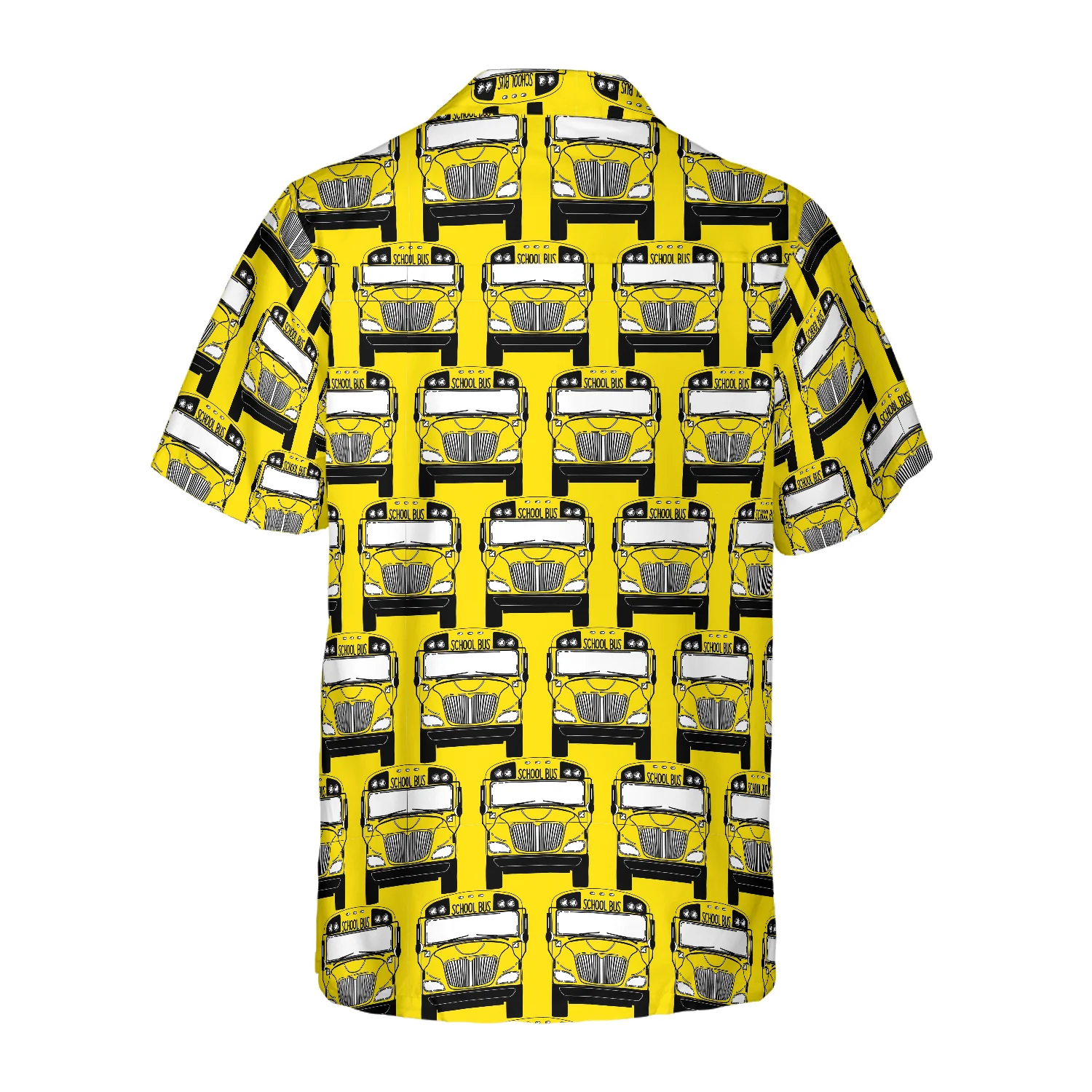 Bus Driver School Bus Pattern Hawaiian Shirt Aloha Shirt For Men and Women