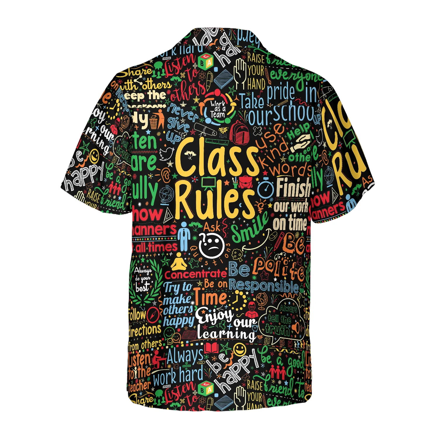 Class Rules Teacher Hawaiian Shirt Teacher Shirt Best Gift For Teachers Aloha Shirt For Men and Women