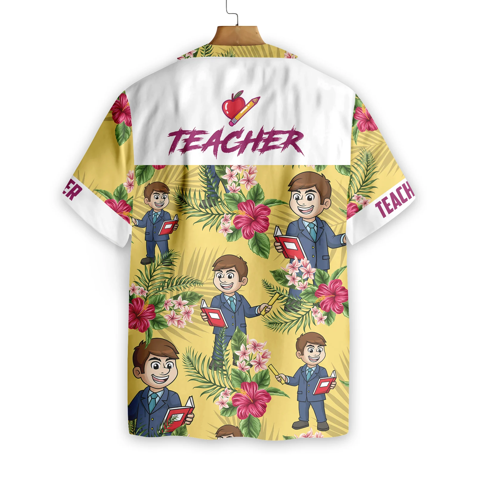 Proud Teacher Hawaiian Shirt Aloha Shirt For Men and Women