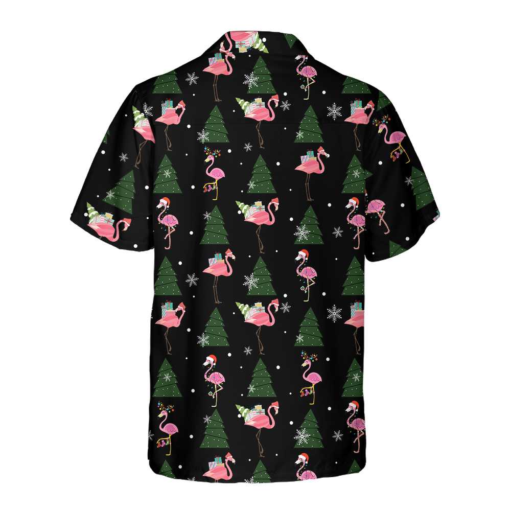 Flamingo Merry Xmas You All Hawaiian Shirt Funny Christmas Shirt Best Xmas Gift Idea Aloha Shirt For Men and Women