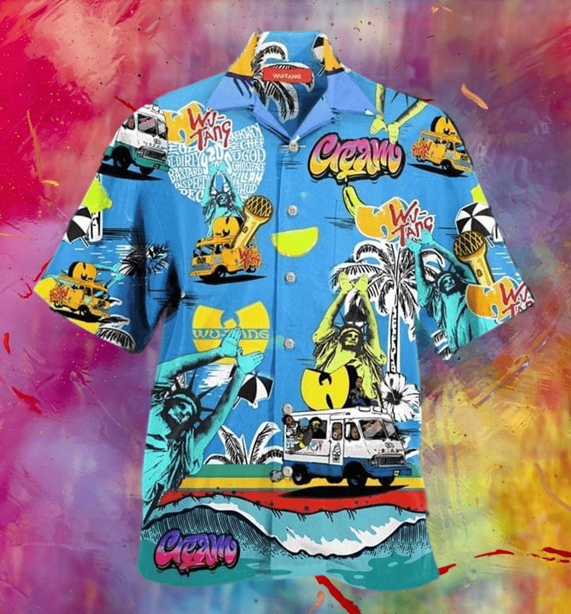 Camping Summer Summer Aloha Shirt For Men Women Wu-Tang Clan Hawaiian Shirt