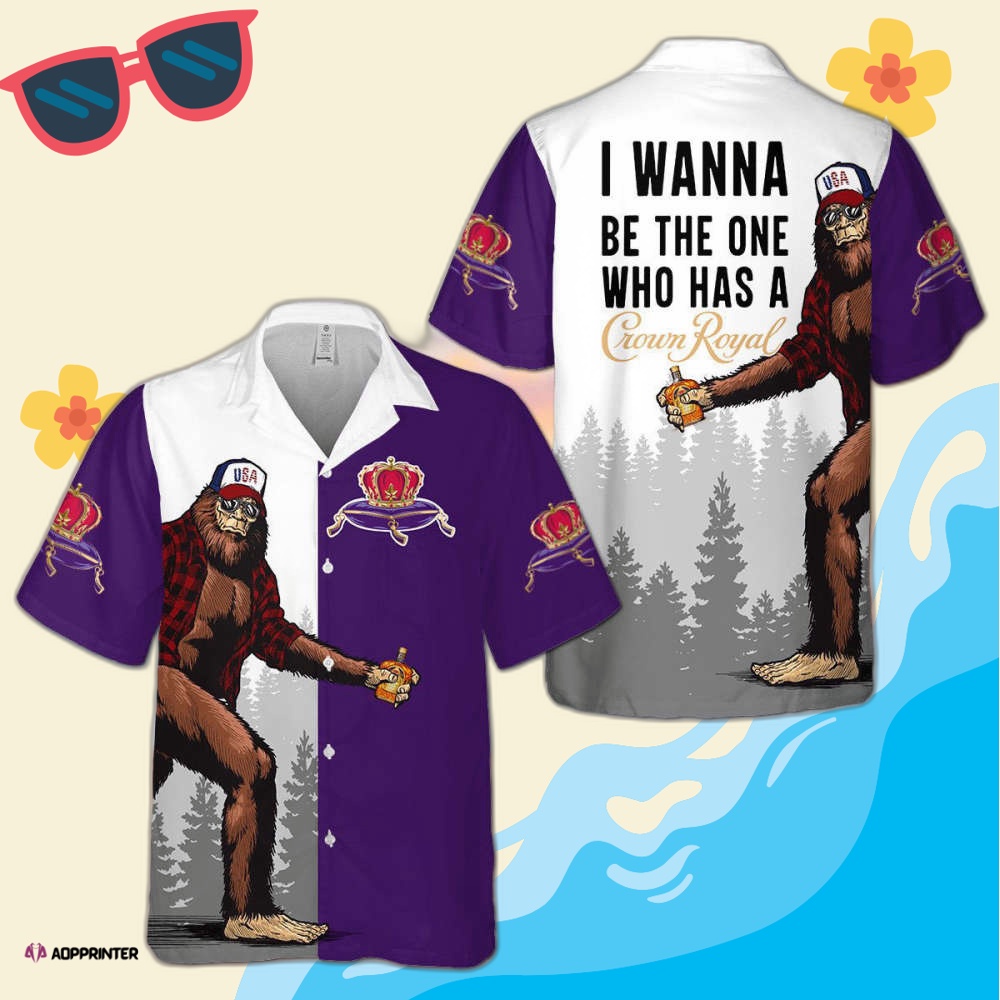 Crown Royal Big Foot Hawaiian Shirt