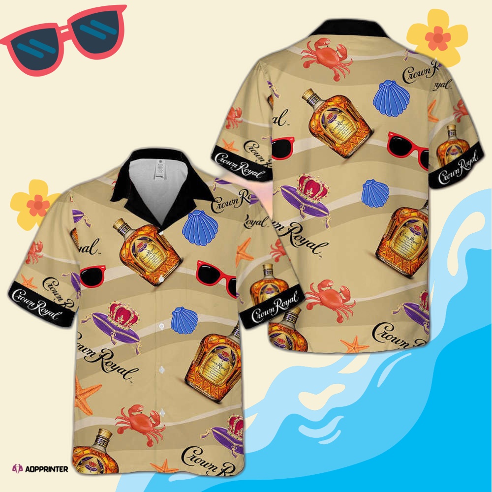 Crown Royal Canadian Whisky Hawaiian Shirt