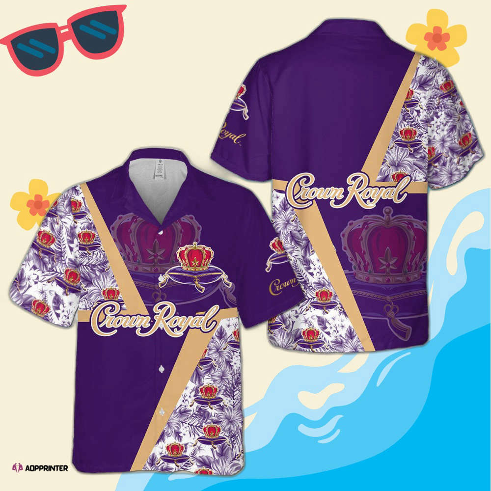 Crown Royal Hawaiian Shirt Unisex Whisky Fan Made