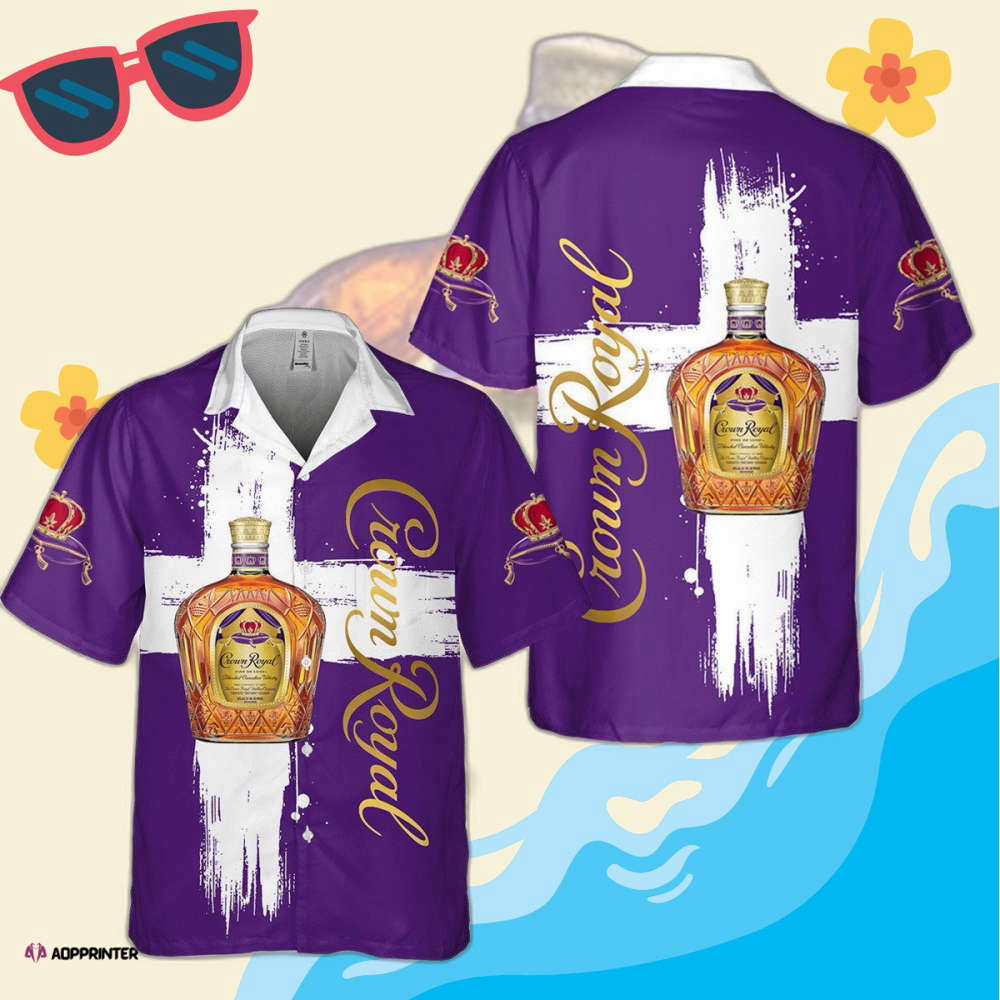 Crown Royal White Cross Hawaiian Shirt Chris Jesus Lover