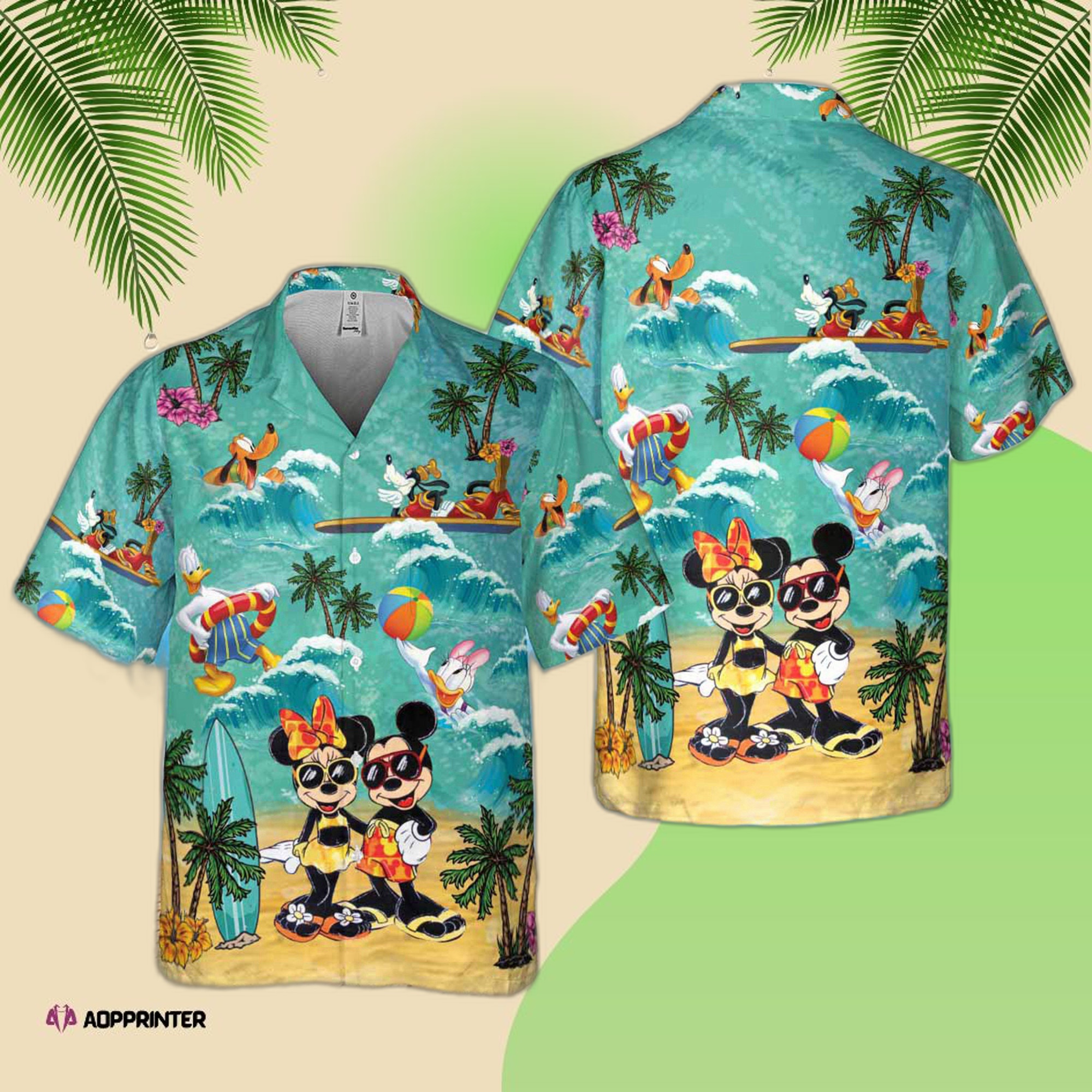 Disney Mickey And Minnie Magical Hawaiian Shirt