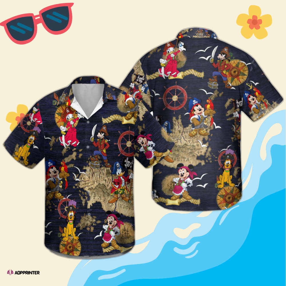 Disney Pirates Of Caribbean Hawaiian Shirt