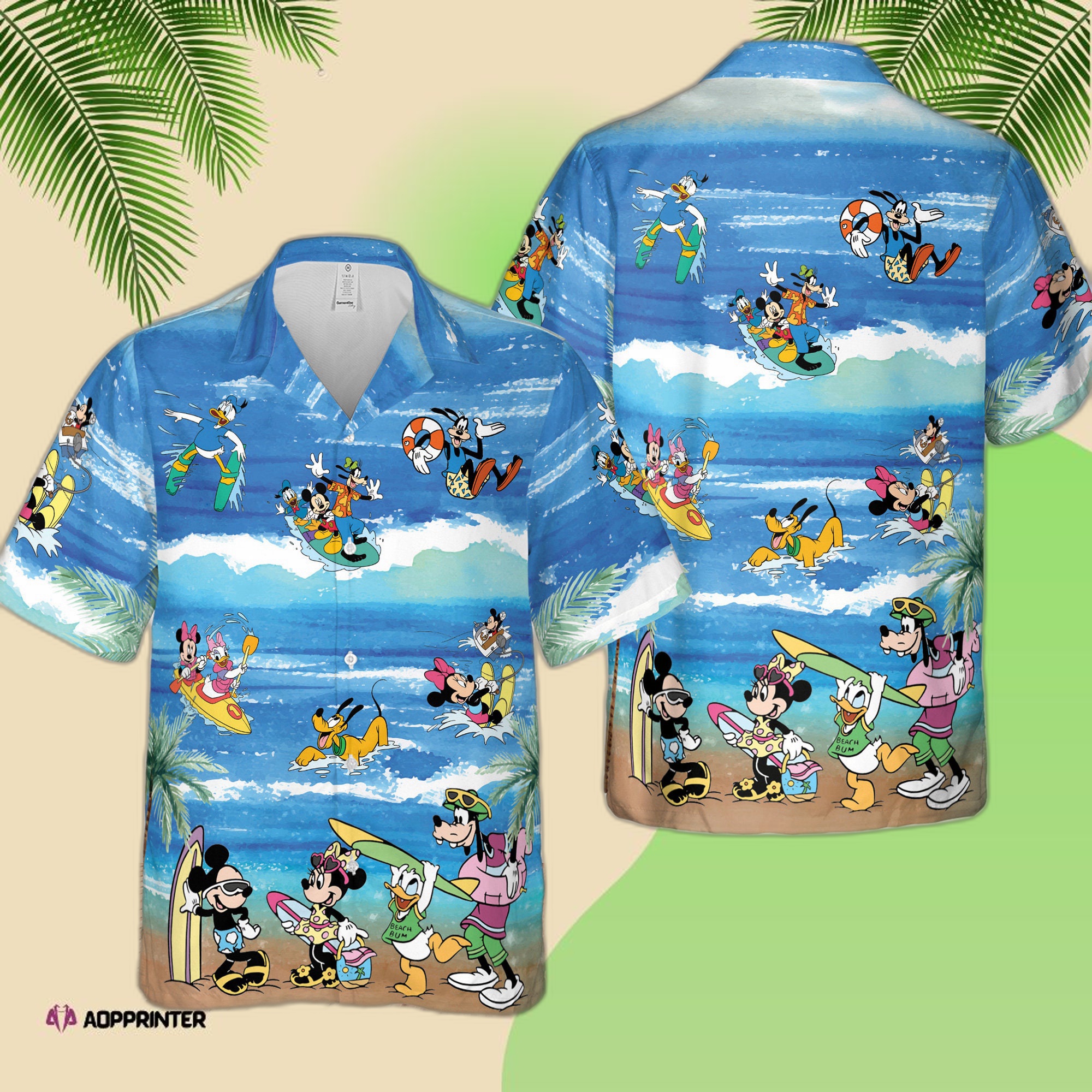 Disney World Gift Mickey Friends Family Vacation Holiday Hawaiian T-Shirt