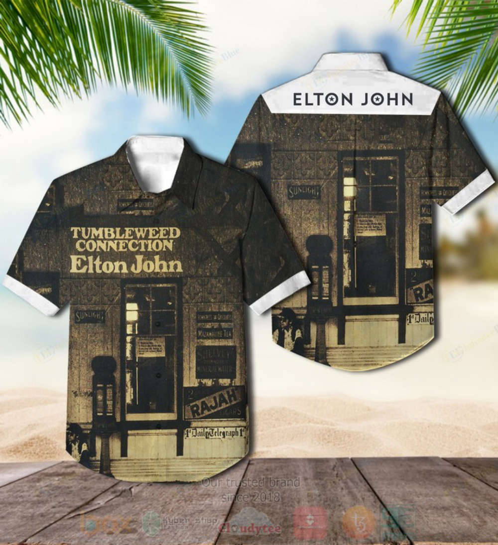 Hot Elton John Tumbleweed Connection Album Hawaiian Shirt