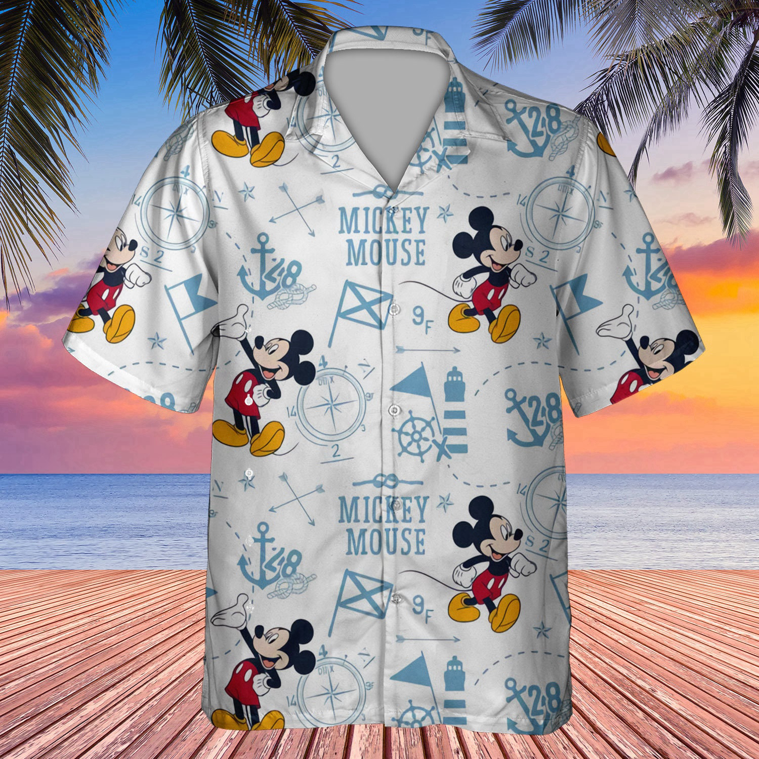 Mickey Pattern 3D All Print Hawaiian Shirt For Men Women New Aloha Shirt For Men Women