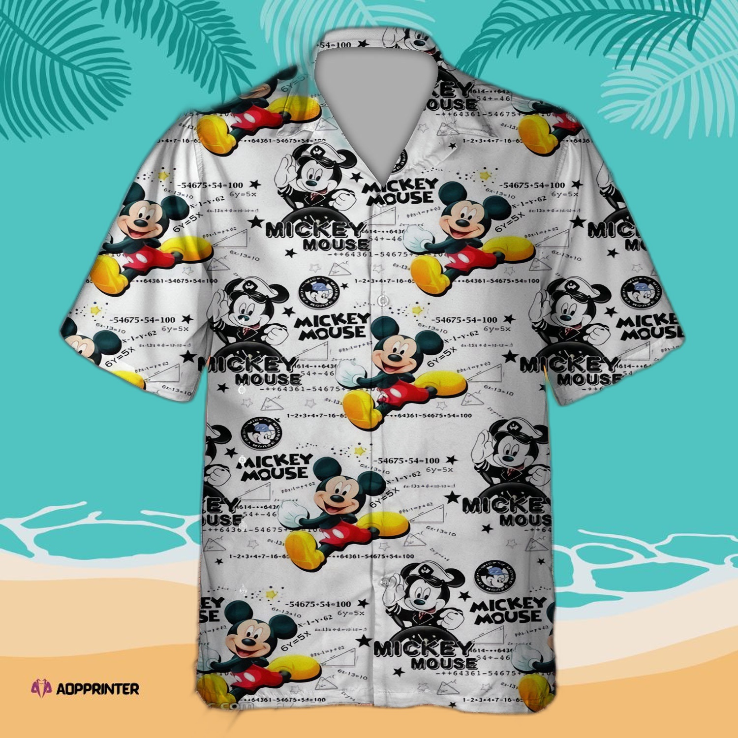 Mickey Pattern 3D All Print Hawaiian Shirt For Men Women Summer Hot Aloha Shirt For Men Women