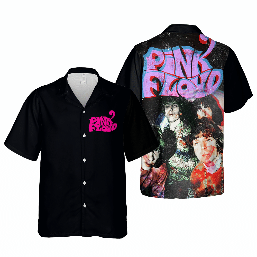 Pink Floyd Merch Poster Music Cuban Shirt Premium Hawaiian Shirt