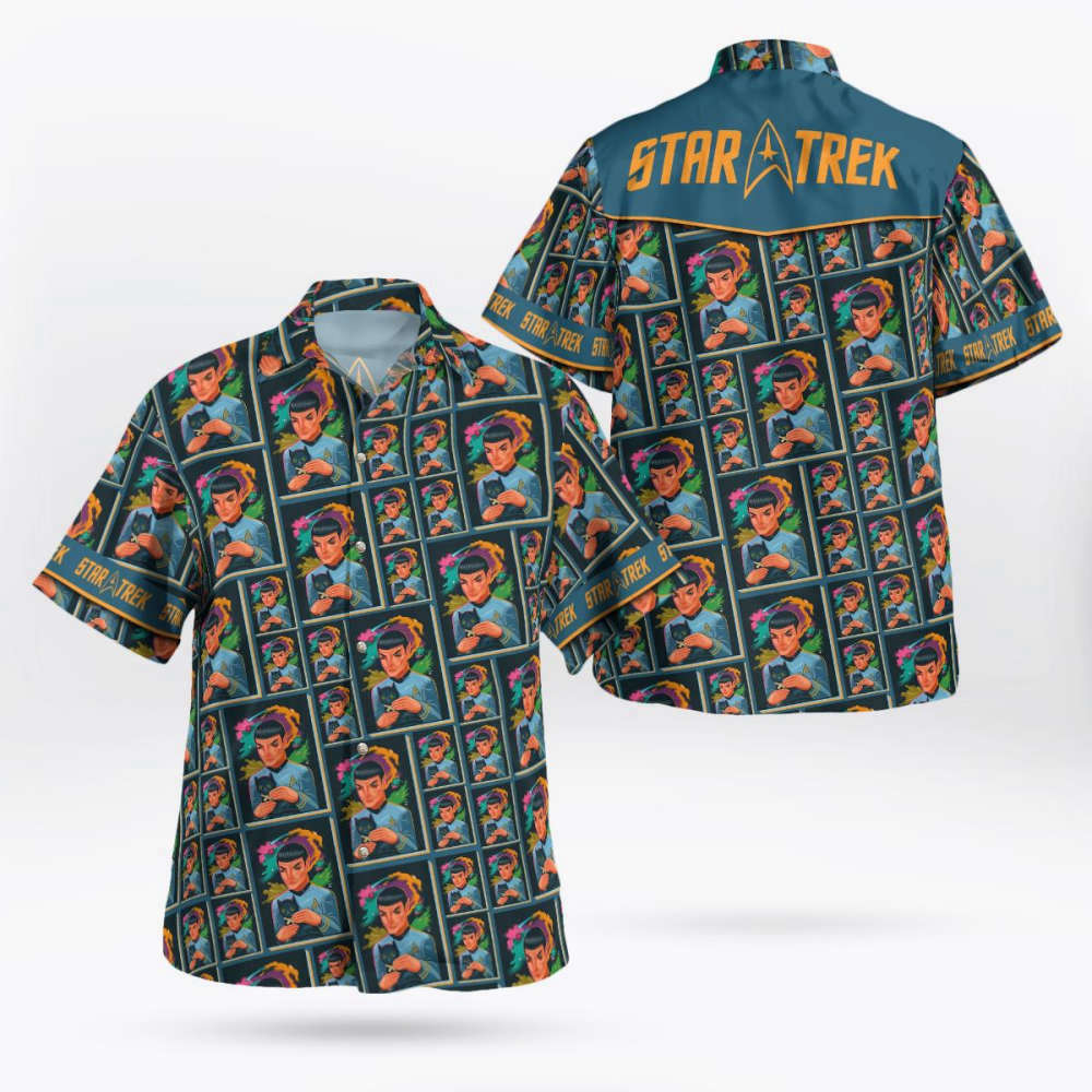 Star Trek Love Cat Hawaiian Shirt Summer Aloha Shirt For Men Women