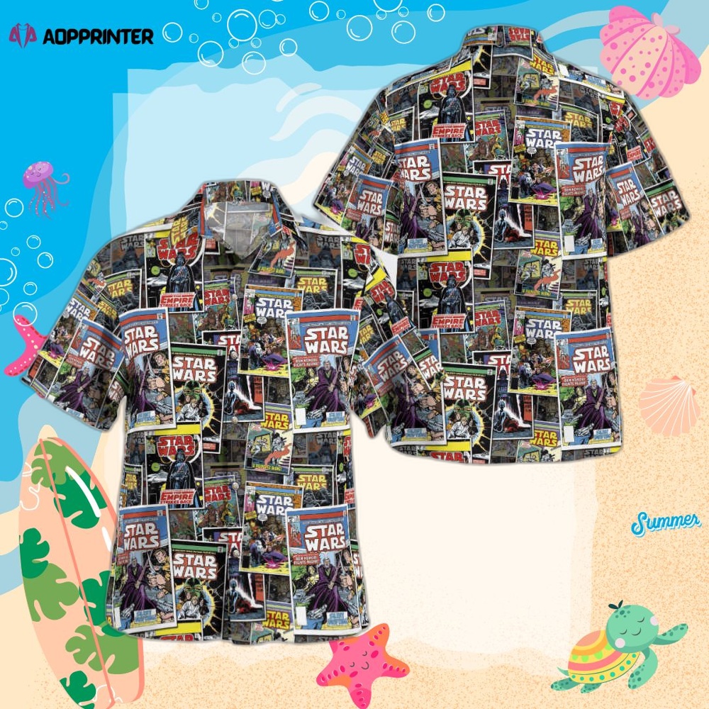 Star Wars Comic Hawaiian Shirt Summer Aloha Shirt For Men Women