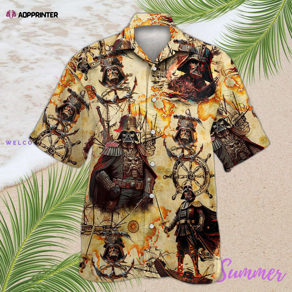 Star Wars Darth Vader Pirates Hawaiian Shirt Summer Aloha Shirt For Men Women